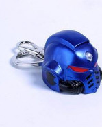 Warhammer 40K Metal klúčenka Space Marine Primaris Helmet Ultramarine